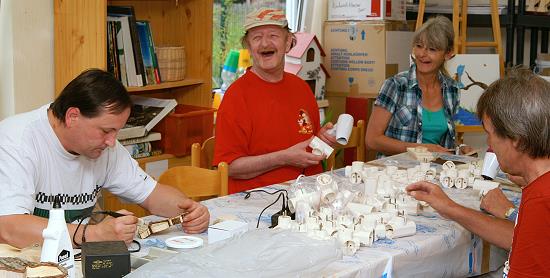 Arbeit in der Holzwerkstatt